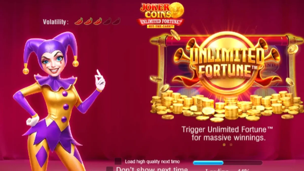 Joker Coins Unlimited Fortune mobile gameplay interface